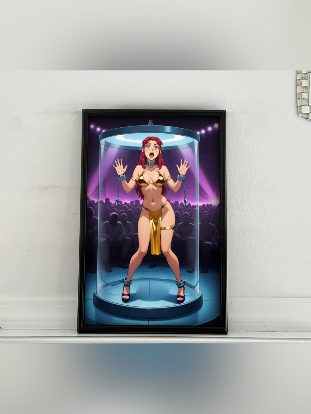Teen Titans Starfire pinup girl art Poster